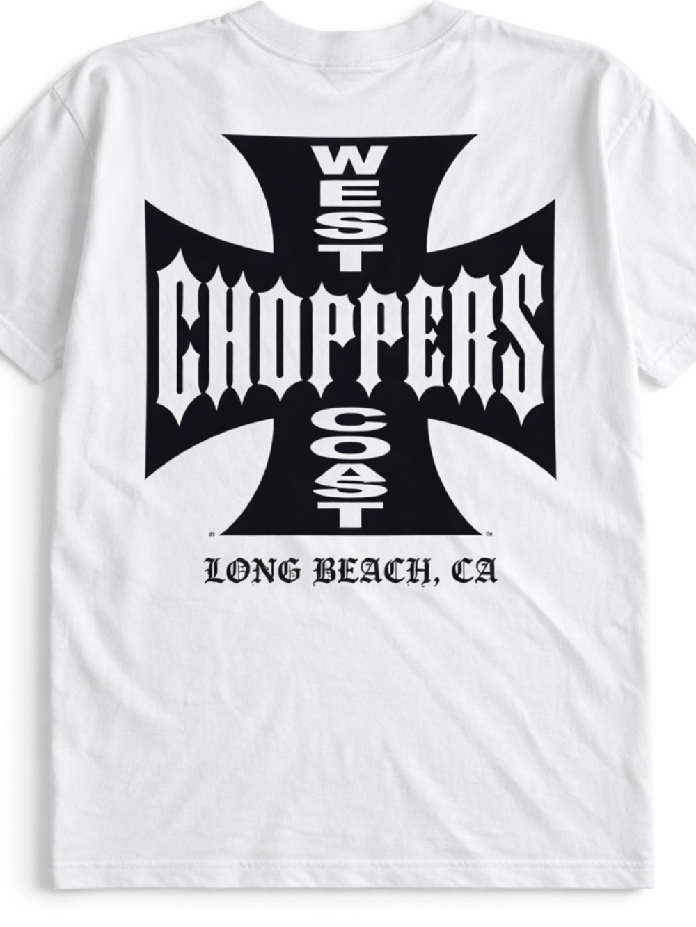 West Coast Choppers White Graphic Short Sleeve Tee New Vintage Size XL